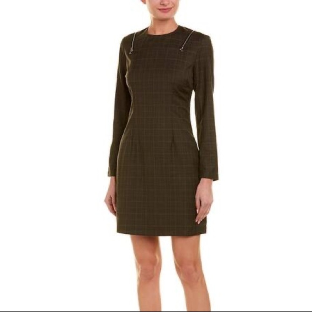 Walter Baker Wanda Plaid Long Sleeve Dress